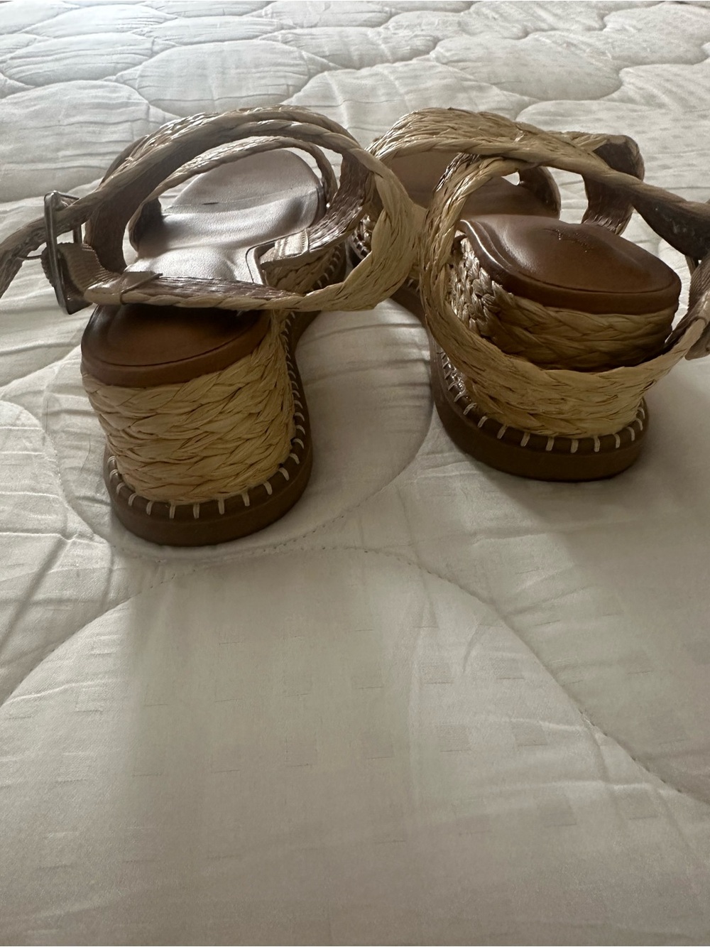 Universal Thread Natural Braided Ankle-Strap Sandals - Picture 3 of 4